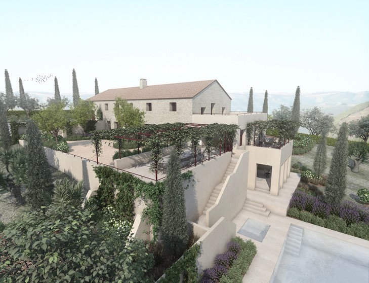 Transformation et extension - villa avec chambres d'hôtes et piscine project image