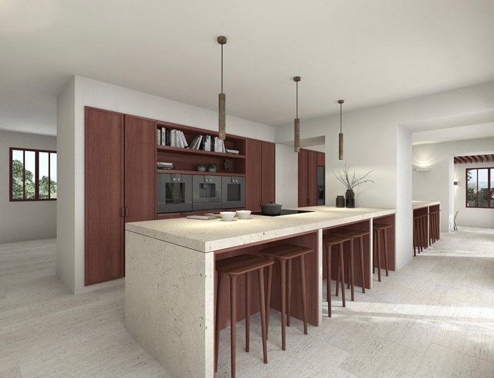 Transformation et extension - villa avec chambres d'hôtes et piscine Impressie 1