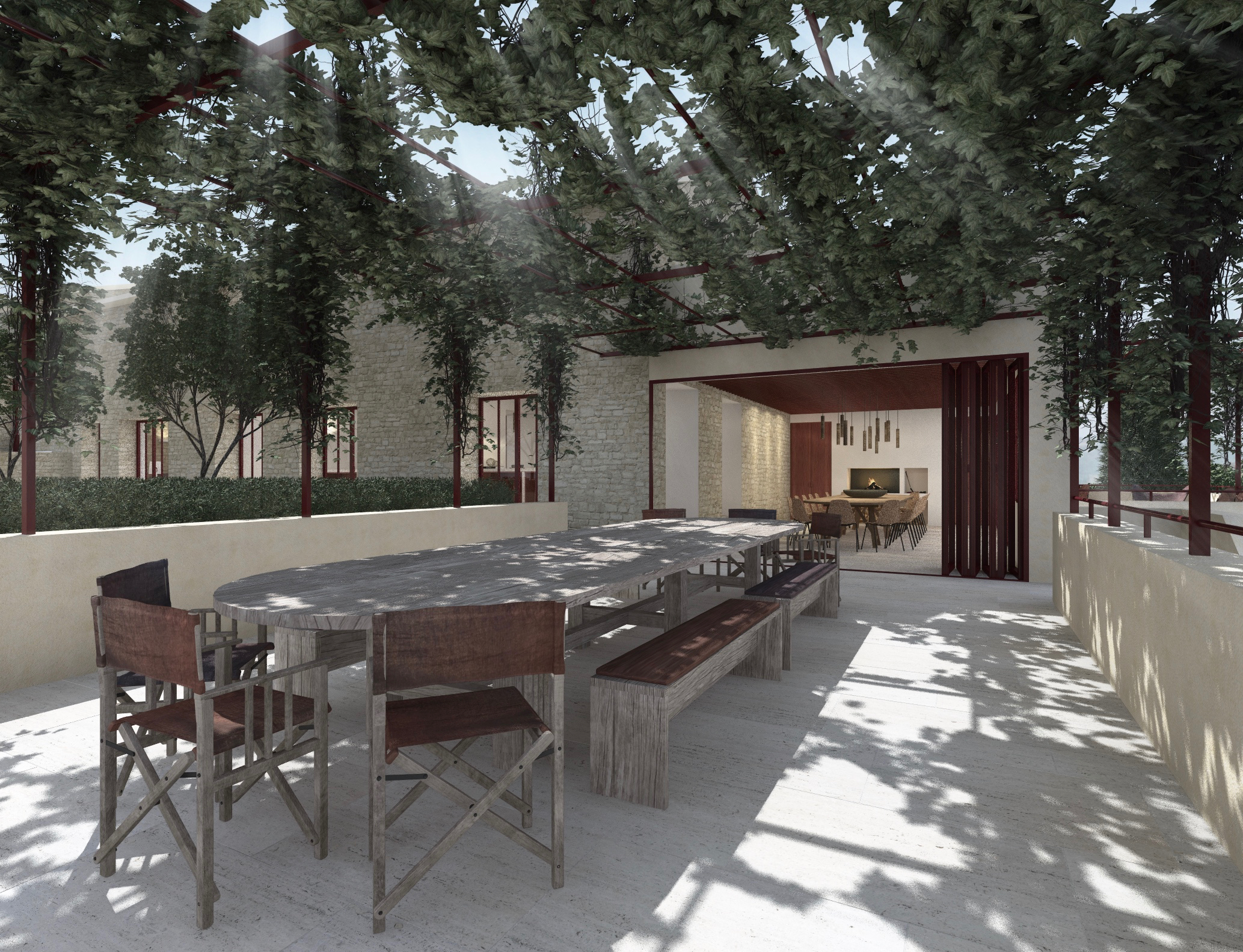 Verbouwing en uitbreiding - villa met gastenkamers en zwembad  Impressie 3