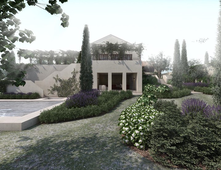 Verbouwing en uitbreiding - villa met gastenkamers en zwembad  Impressie 1