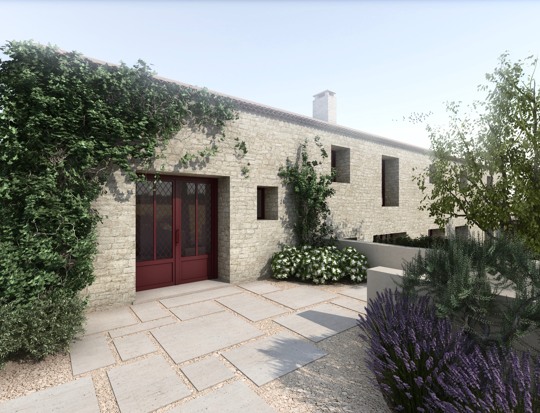 Verbouwing en uitbreiding - villa met gastenkamers en zwembad  Impressie 1