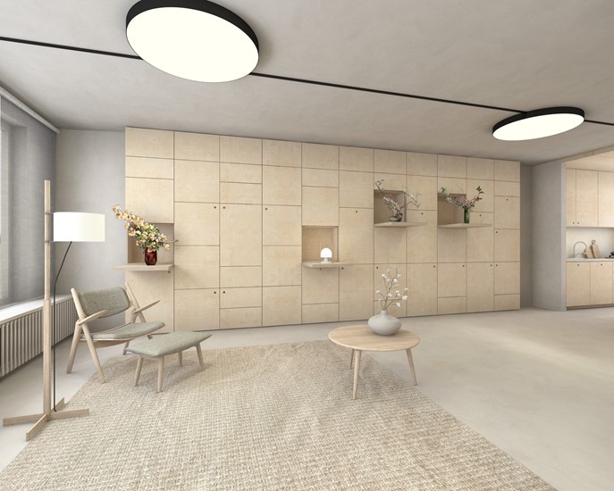 Transformation - bel-étage avec flexibilité vivre/travailler Impressie 1