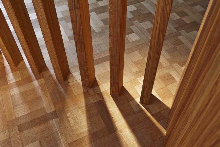 houten vloer en wand